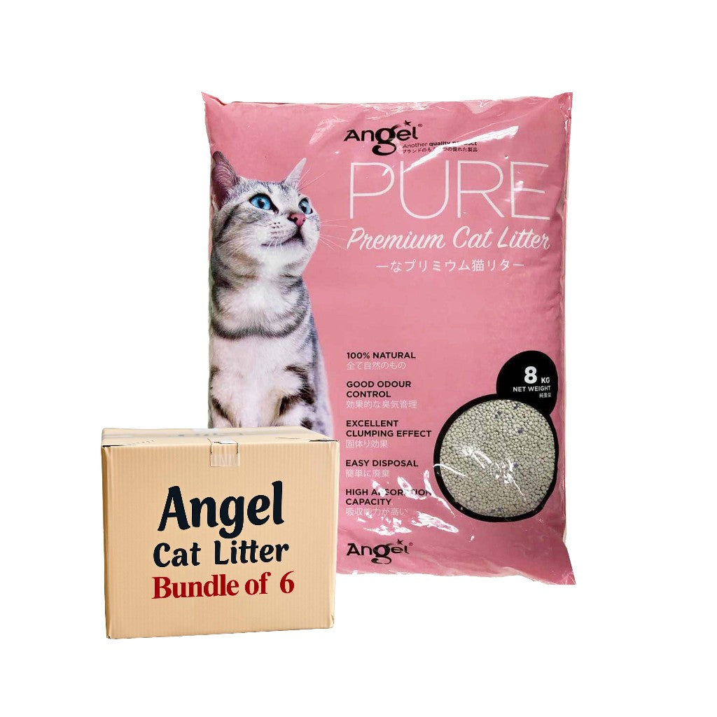 Angel Pure Premium Cat Litter Unscented 8.0kg