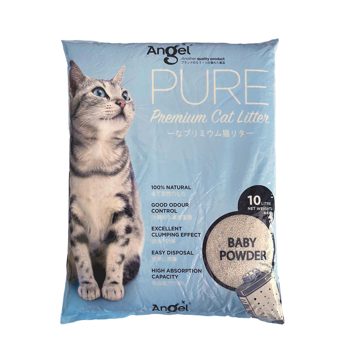 Angel Pure Premium Cat Litter Scented 10L