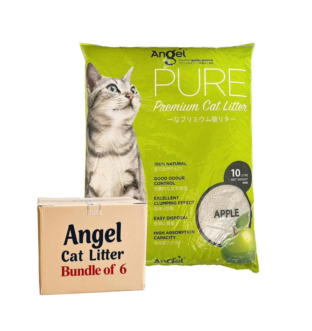 Angel Pure Premium Cat Litter Scented 10L