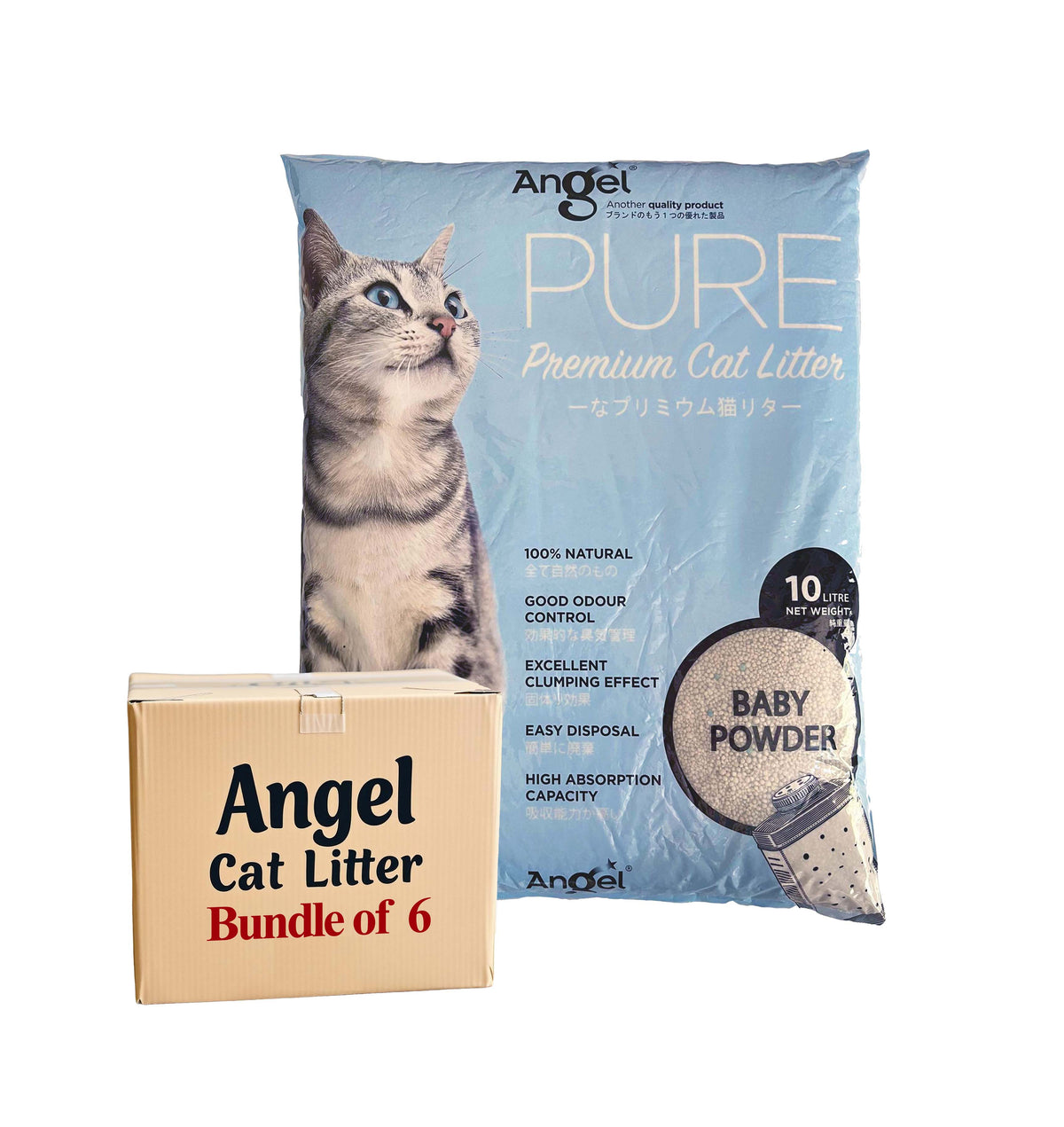 Angel Pure Premium Cat Litter Scented 10L