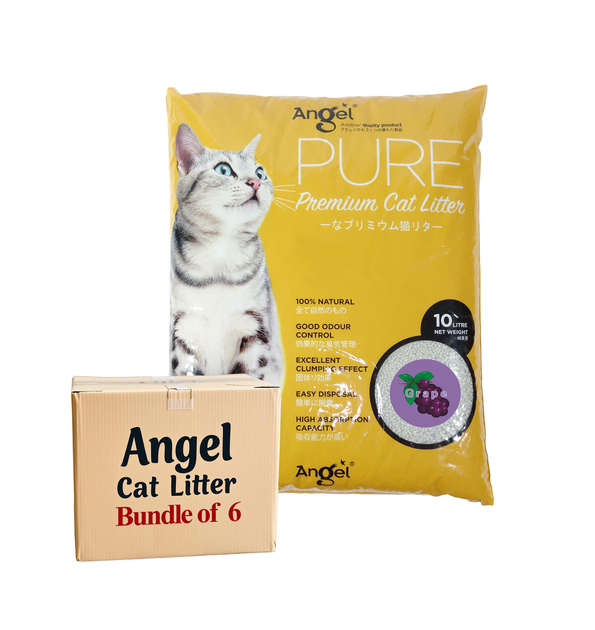 Angel Pure Premium Cat Litter Scented 10L