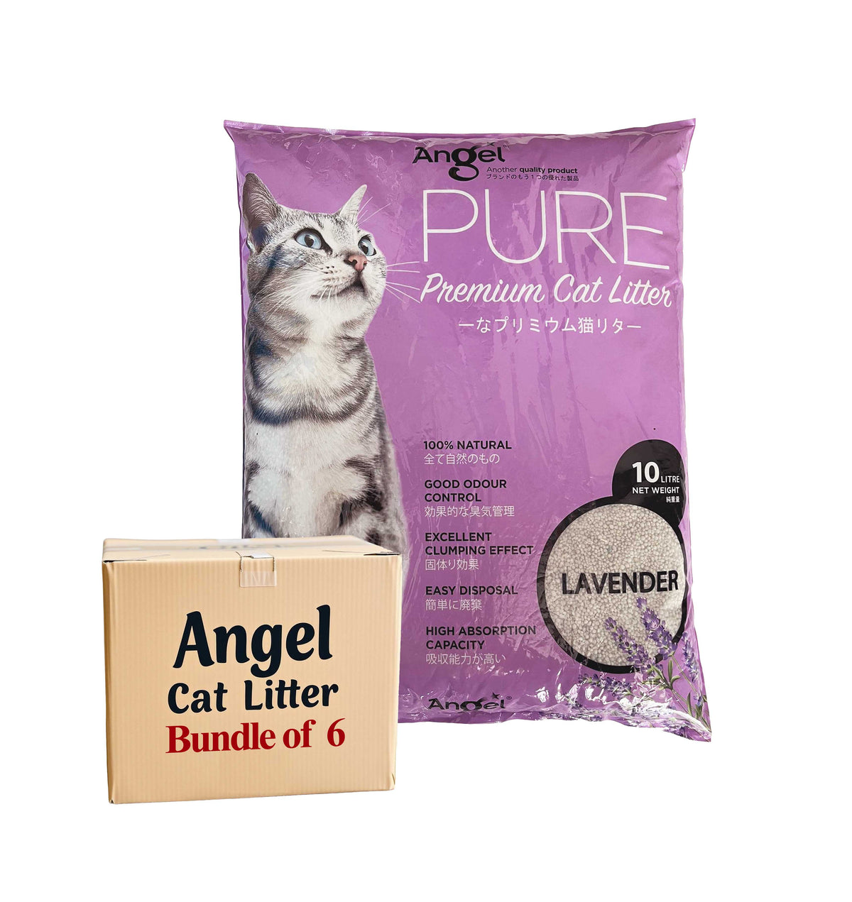 Angel Pure Premium Cat Litter Scented 10L
