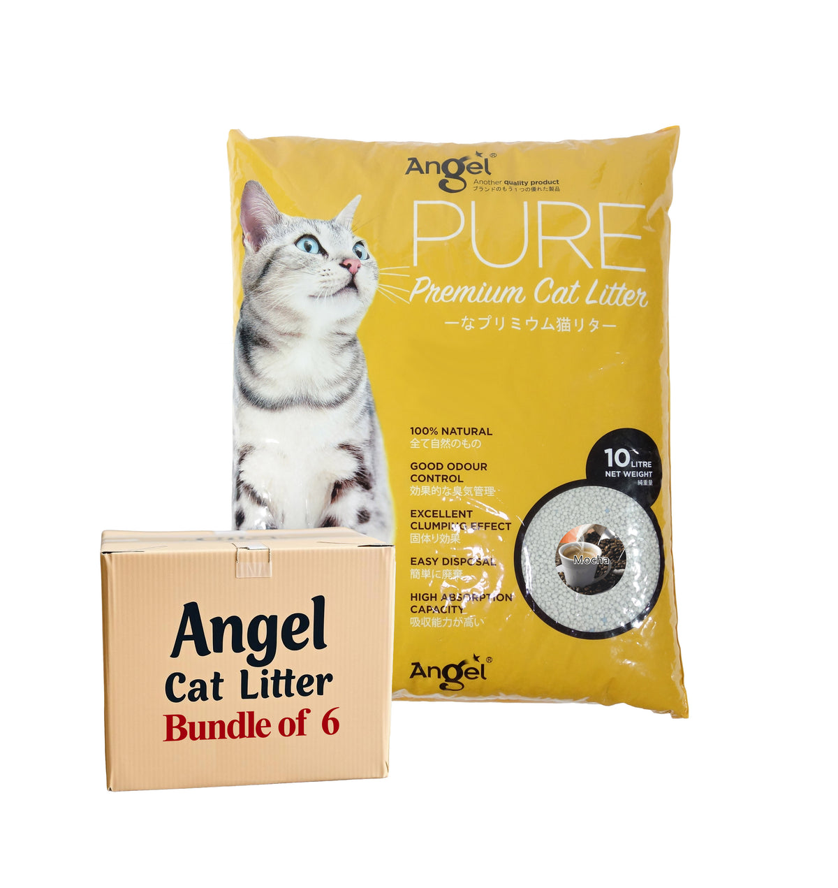 Angel Pure Premium Cat Litter Scented 10L