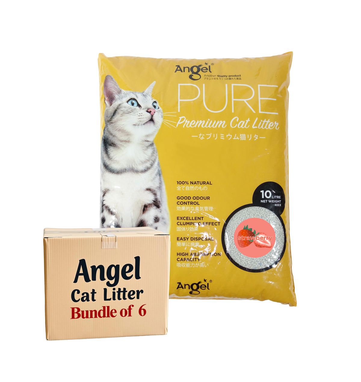 Angel Pure Premium Cat Litter Scented 10L