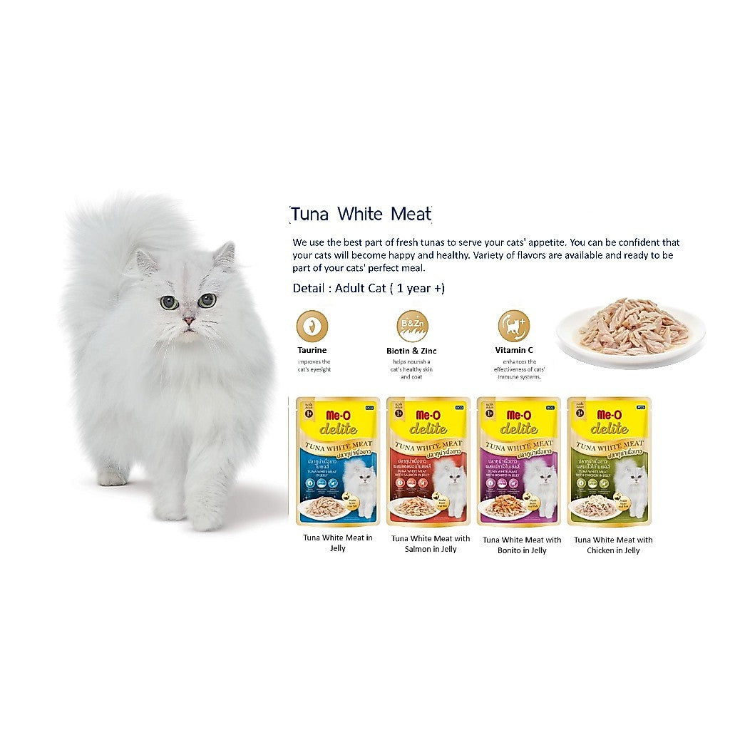Me-O delite Cat Pouch Tuna White Meat 70g (12pkts/ctn)