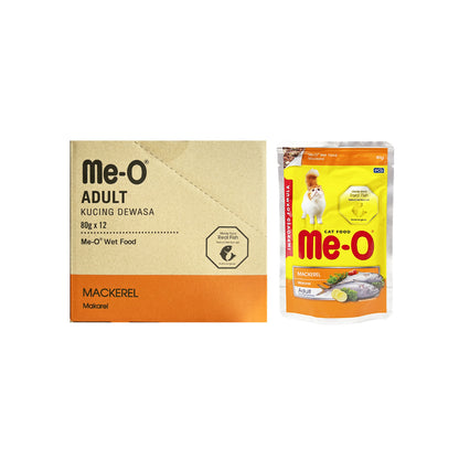 ME-O Cat Wet Pouch for Kitten, Adult and Senior 80g (12pkt/ctn)