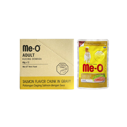 ME-O Cat Wet Pouch for Kitten, Adult and Senior 80g (12pkt/ctn)