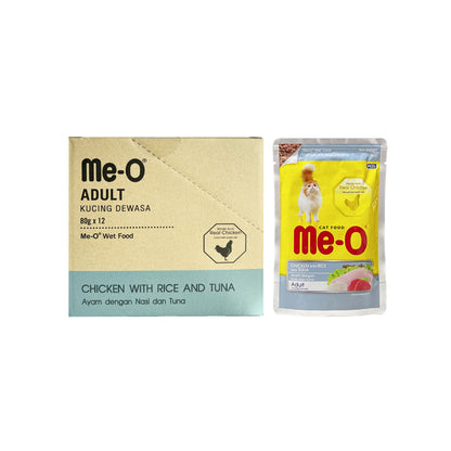 ME-O Cat Wet Pouch for Kitten, Adult and Senior 80g (12pkt/ctn)