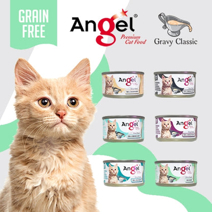 Angel Premium Cat canned food in Gravy 80g (24cans/ctn)