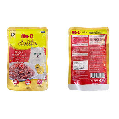 Me-O delite Cat Pouch Kitten, Adult and Senior 70g (12pkts/ctn)
