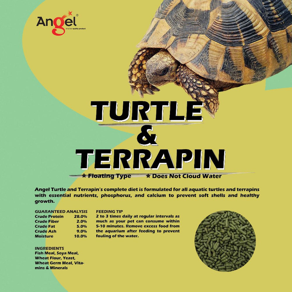 Angel Turtle and Terrapin Food ingredients nutrition and feeding information