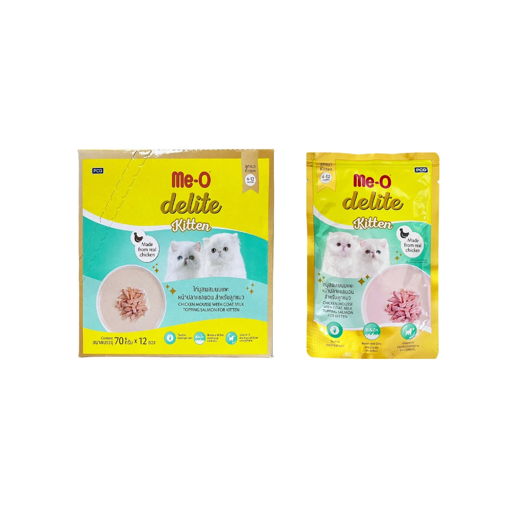 Me-O delite Cat Pouch Kitten, Adult and Senior 70g (12pkts/ctn)
