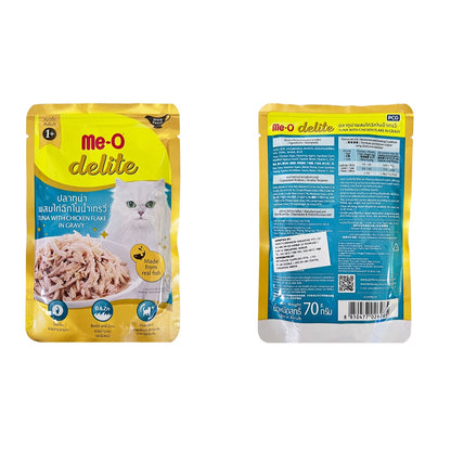 Me-O delite Cat Pouch Kitten, Adult and Senior 70g (12pkts/ctn)