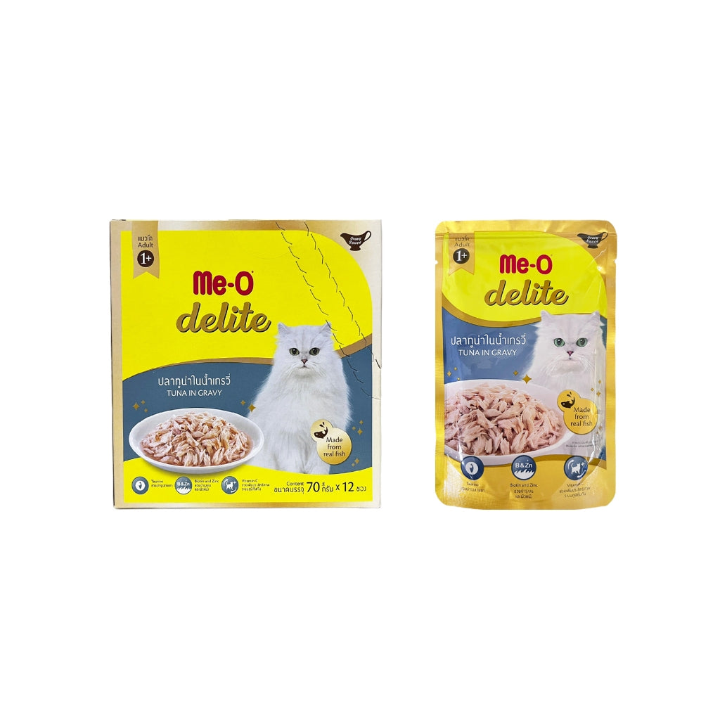 Me-O delite Cat Pouch Kitten, Adult and Senior 70g (12pkts/ctn)