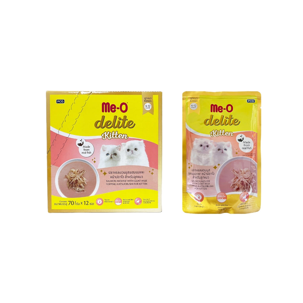 Me-O delite Cat Pouch Kitten, Adult and Senior 70g (12pkts/ctn)