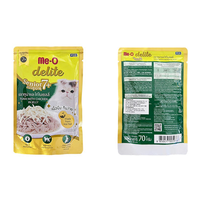 Me-O delite Cat Pouch Kitten, Adult and Senior 70g (12pkts/ctn)