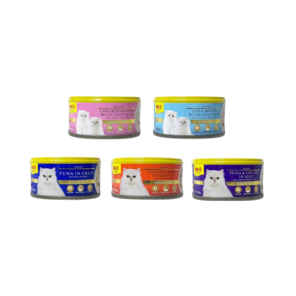 Me-O delite Cat canned food with Human Grade Ingredients 80g (24cans/ctn)