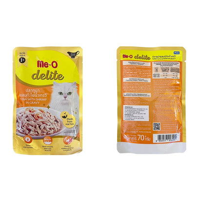 Me-O delite Cat Pouch Kitten, Adult and Senior 70g (12pkts/ctn)