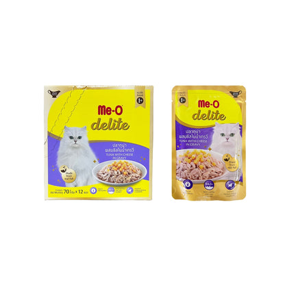 Me-O delite Cat Pouch Kitten, Adult and Senior 70g (12pkts/ctn)