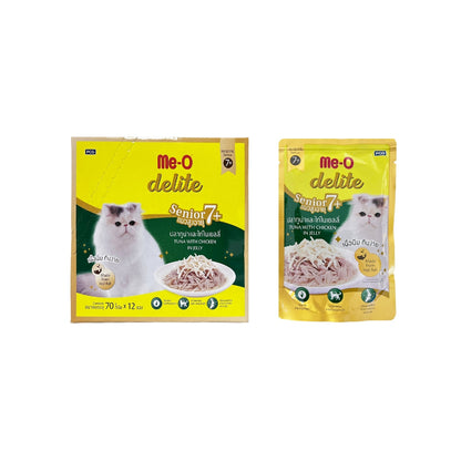 Me-O delite Cat Pouch Kitten, Adult and Senior 70g (12pkts/ctn)