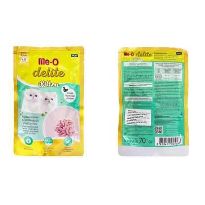 Me-O delite Cat Pouch Kitten, Adult and Senior 70g (12pkts/ctn)