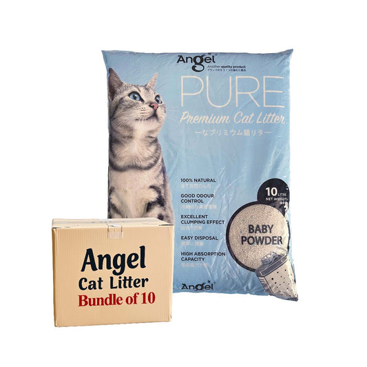 Angel Pure Premium Cat Litter Scented 10L Bundle Package