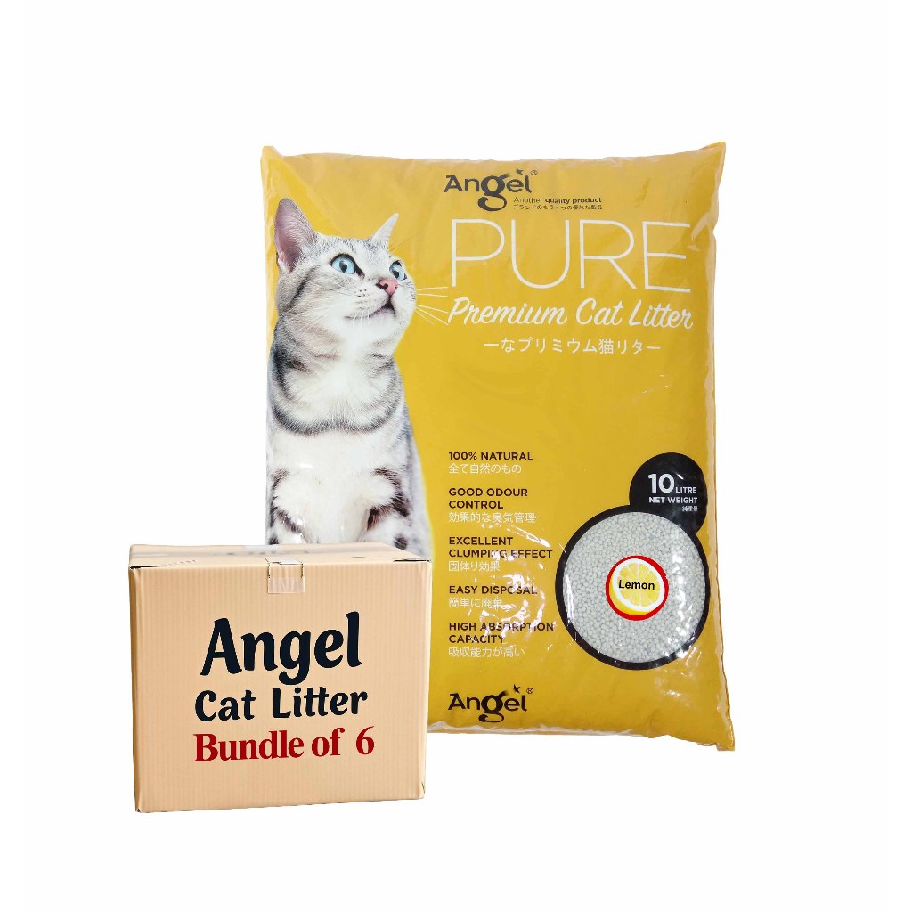 Angel Pure Premium Cat Litter Scented 10L Bundle Package