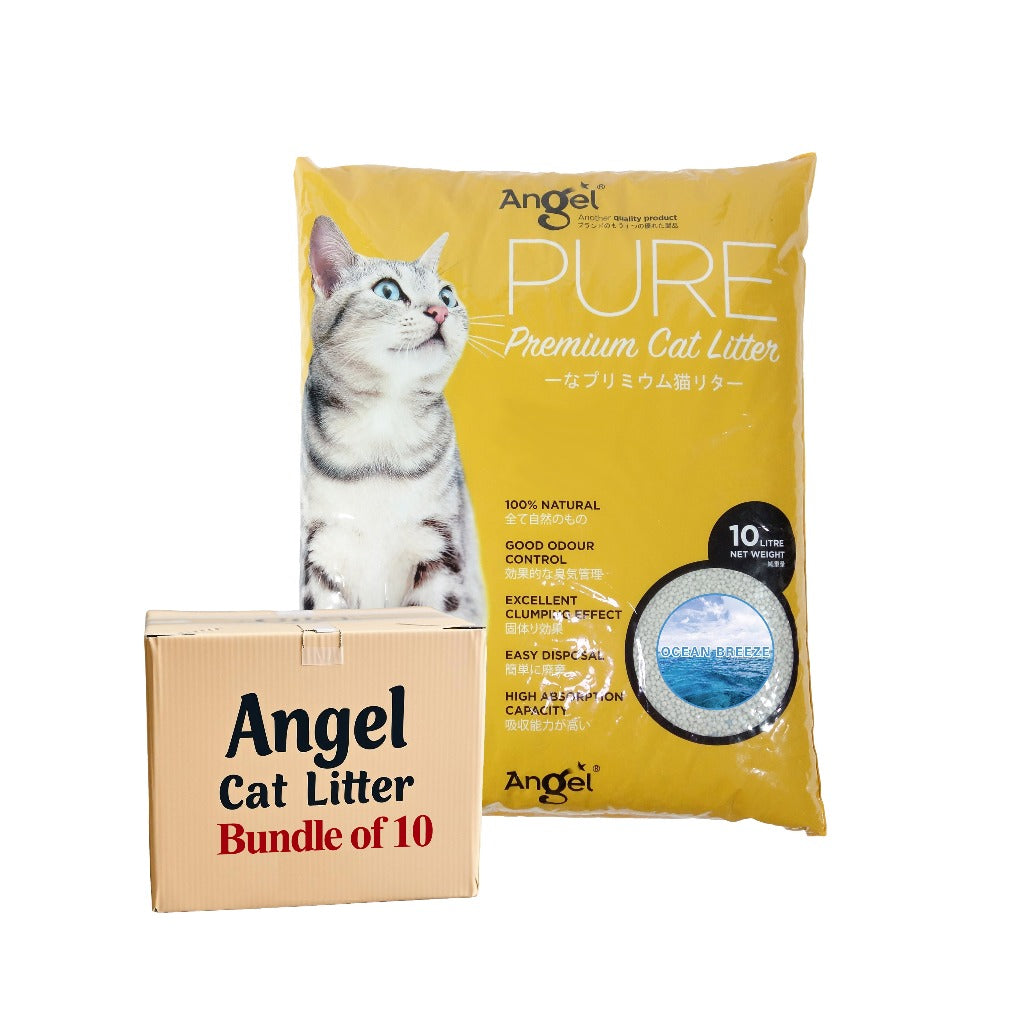Angel Pure Premium Cat Litter Scented 10L Bundle Package