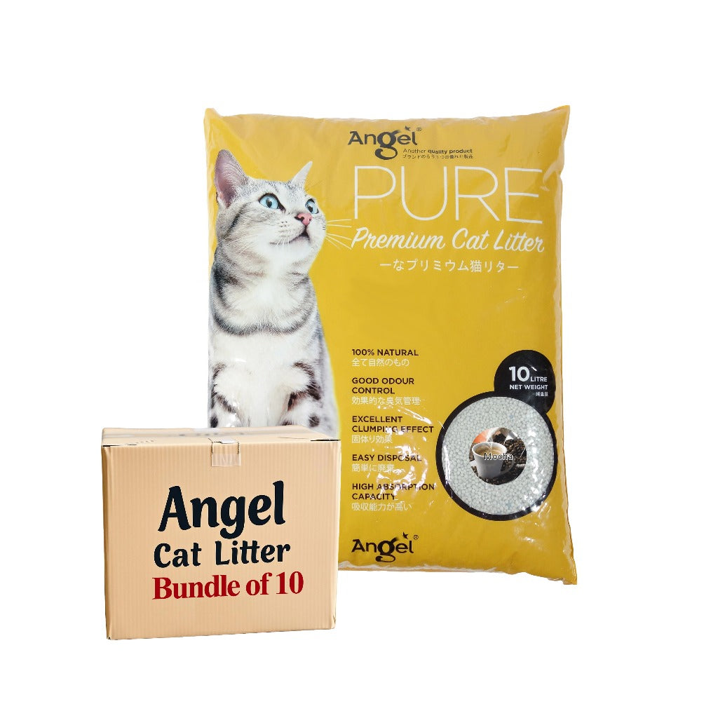 Angel Pure Premium Cat Litter Scented 10L Bundle Package