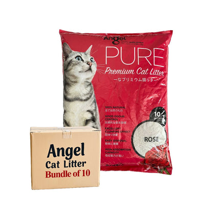 Angel Pure Premium Cat Litter Scented 10L Bundle Package