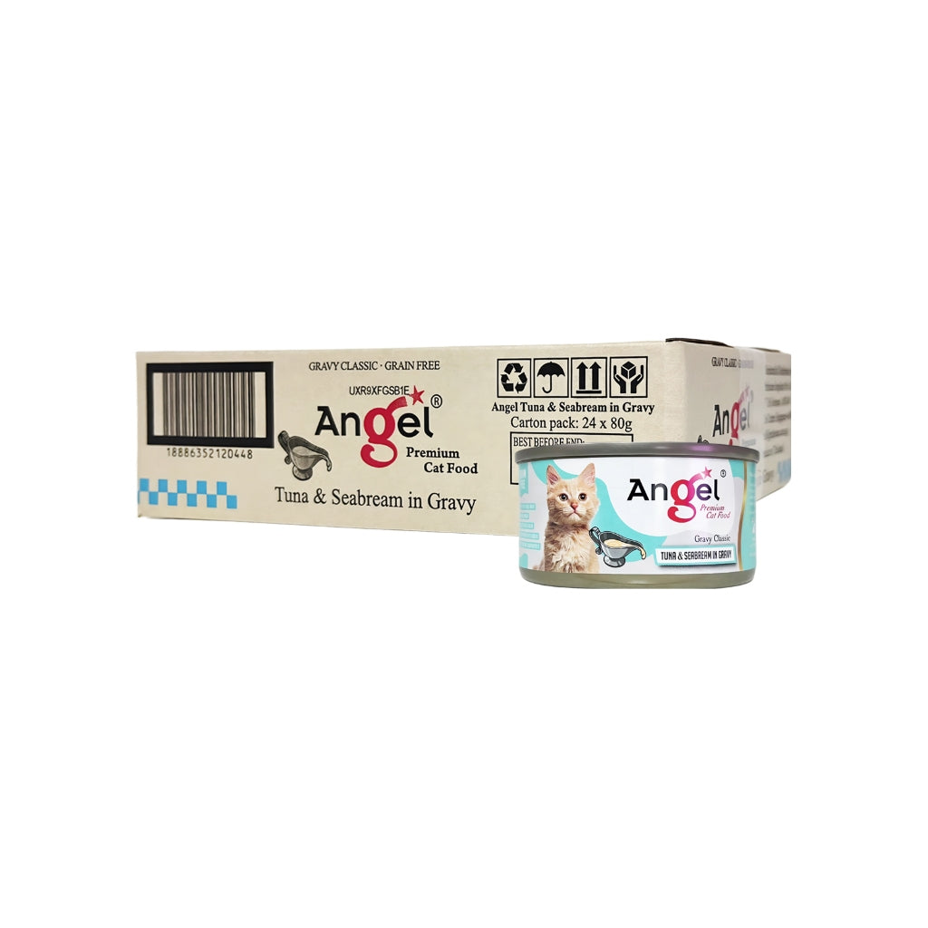 Angel Premium Cat canned food in Gravy 80g (24cans/ctn)