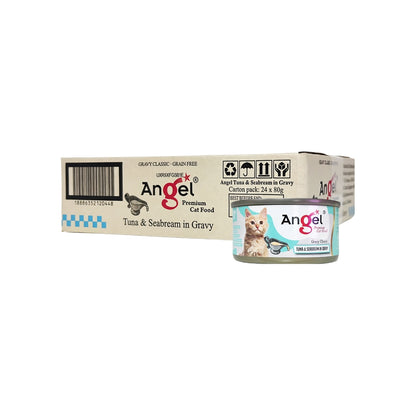 Angel Premium Cat canned food in Gravy 80g (24cans/ctn)
