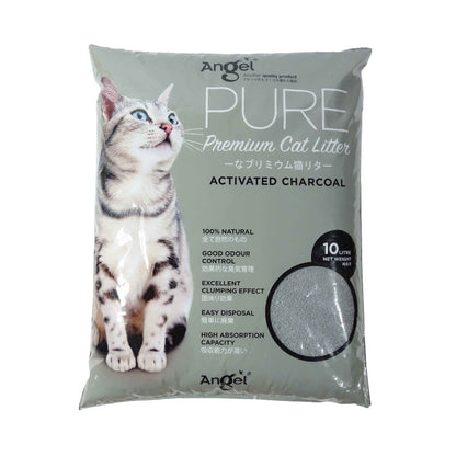 Angel Pure Premium Cat Litter 8kg/10L FREE Angel Premium Cat GRAVY Canned food