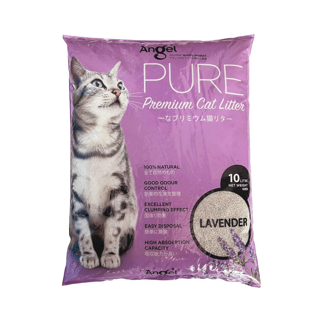 Angel Pure Premium Cat Litter 8kg/10L FREE Angel Premium Cat GRAVY Canned food