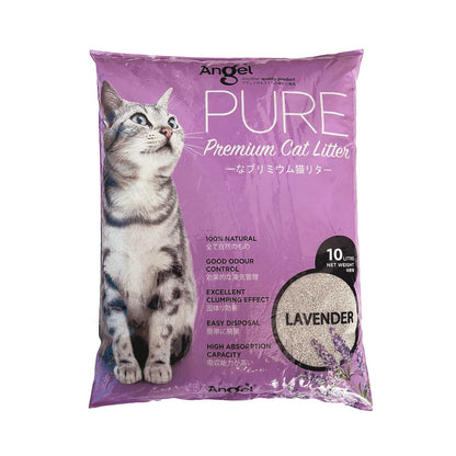 Angel Pure Premium Cat Litter 8kg/10L FREE Angel Premium Cat GRAVY Canned food