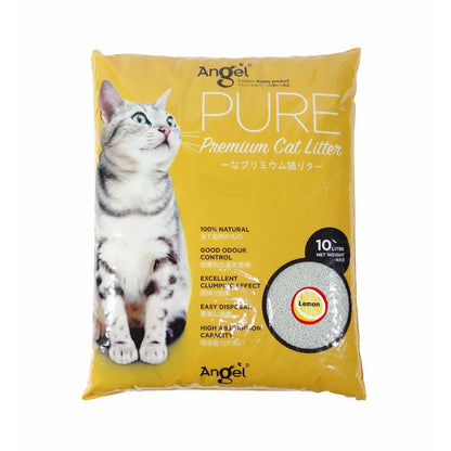 Angel Pure Premium Cat Litter 8kg/10L FREE Angel Premium Cat GRAVY Canned food