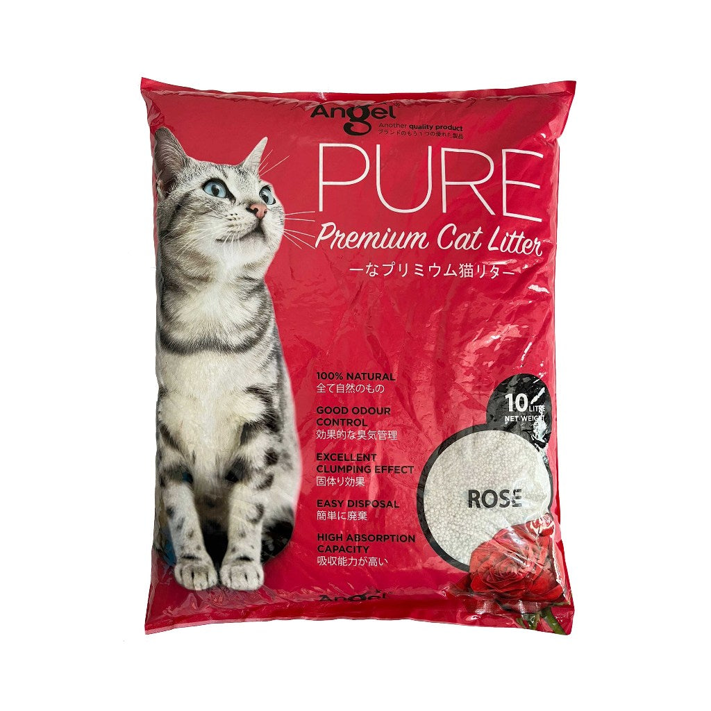 Angel Pure Premium Cat Litter 8kg/10L FREE Angel Premium Cat GRAVY Canned food