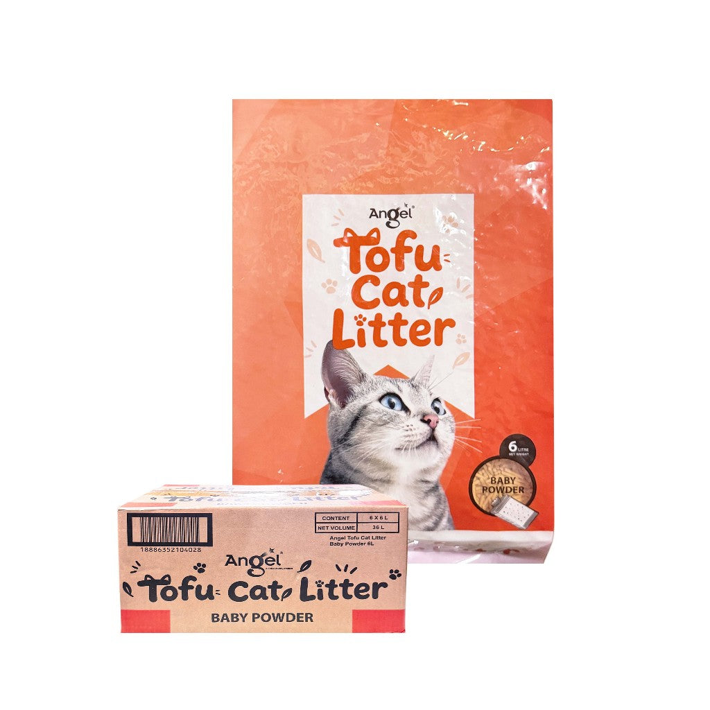 Angel Natural Corn/Tofu Cat Litter 6L(6pkts/ctn)