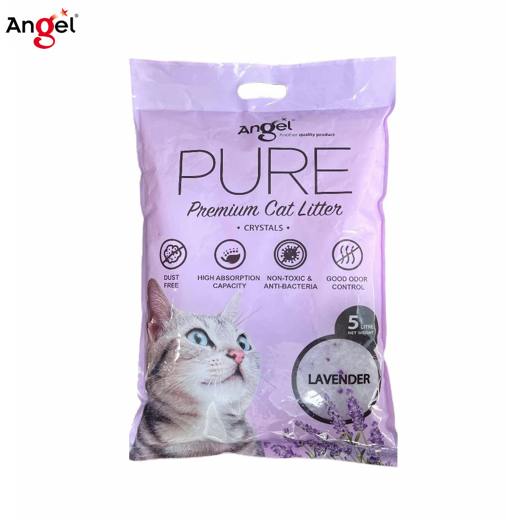 Angel Cassava Natural Cat Litter 6L / Angel Pure Crystals Cat Litter 5L