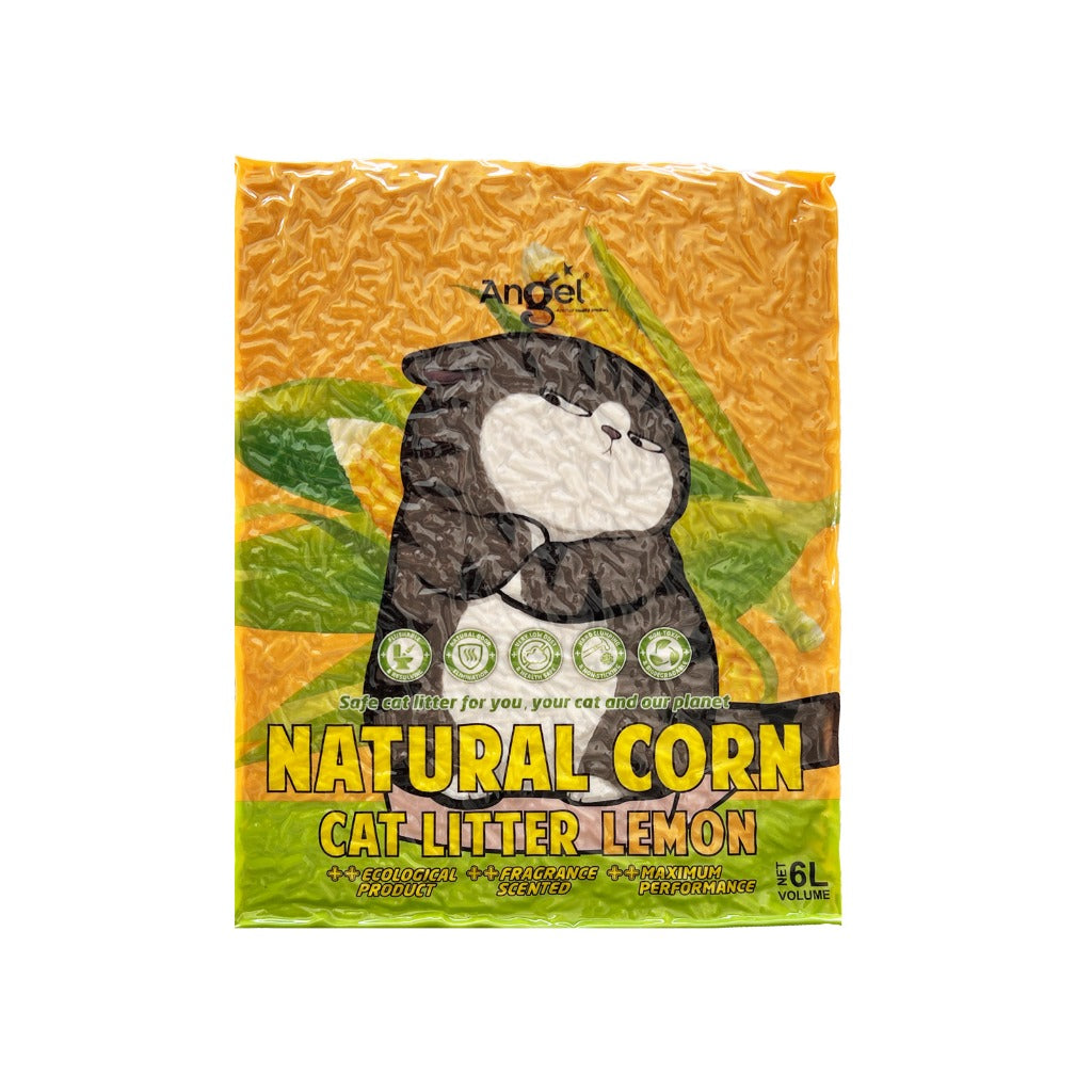 Angel Natural Corn/Tofu Cat Litter 6L(6pkts/ctn)