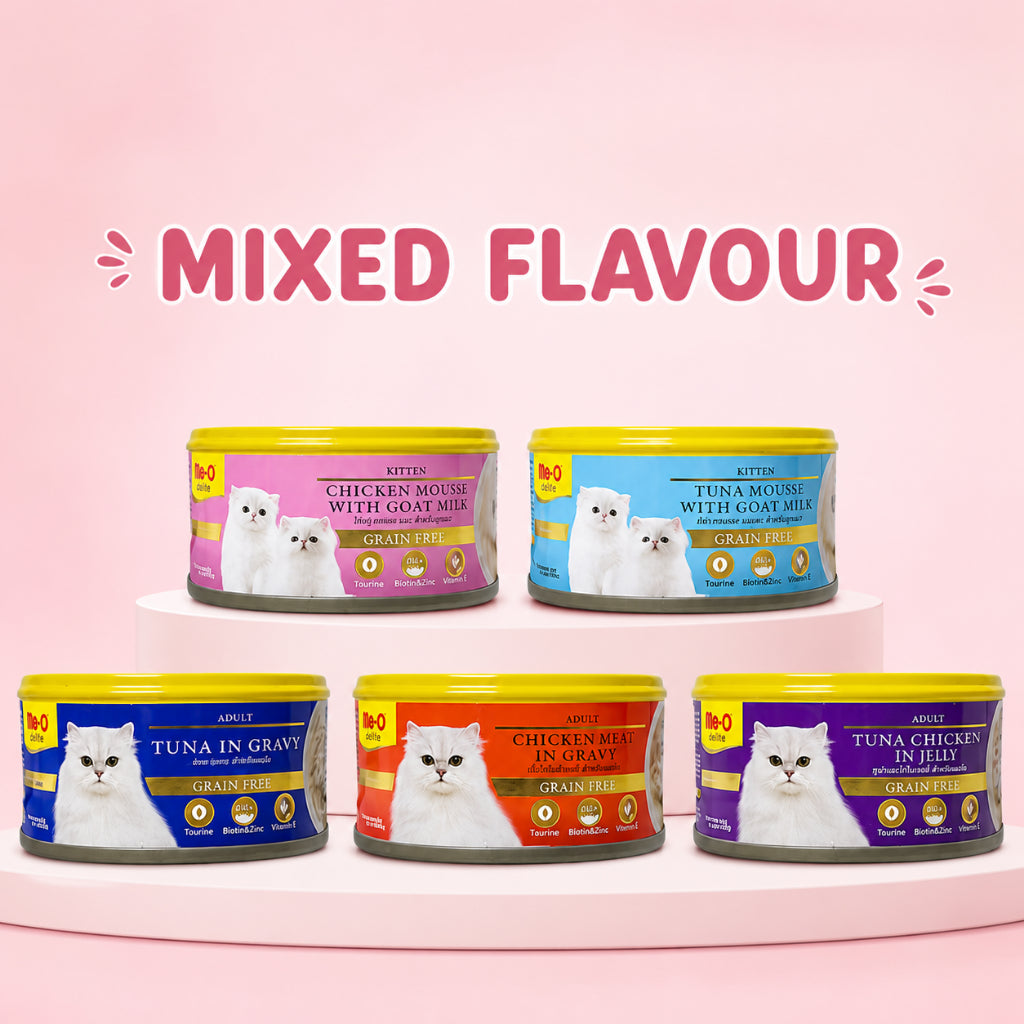 Me-O delite Cat canned food with Human Grade Ingredients 80g (24cans/ctn)
