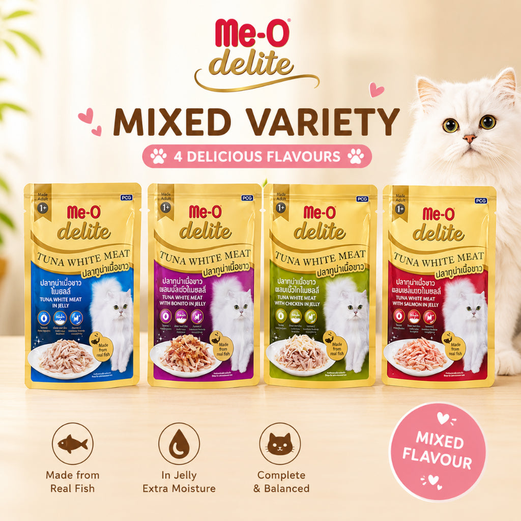 Me-O delite Cat Pouch Tuna White Meat 70g (12pkts/ctn)