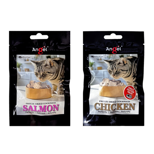 Angel Cat Treats- Chicken Freeze Dried/Salmon Freeze Dried 10g