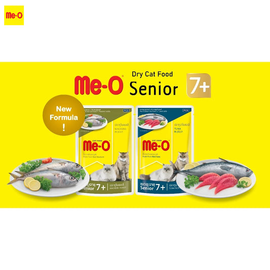 ME-O Cat Wet Pouch for Kitten, Adult and Senior 80g (12pkt/ctn)