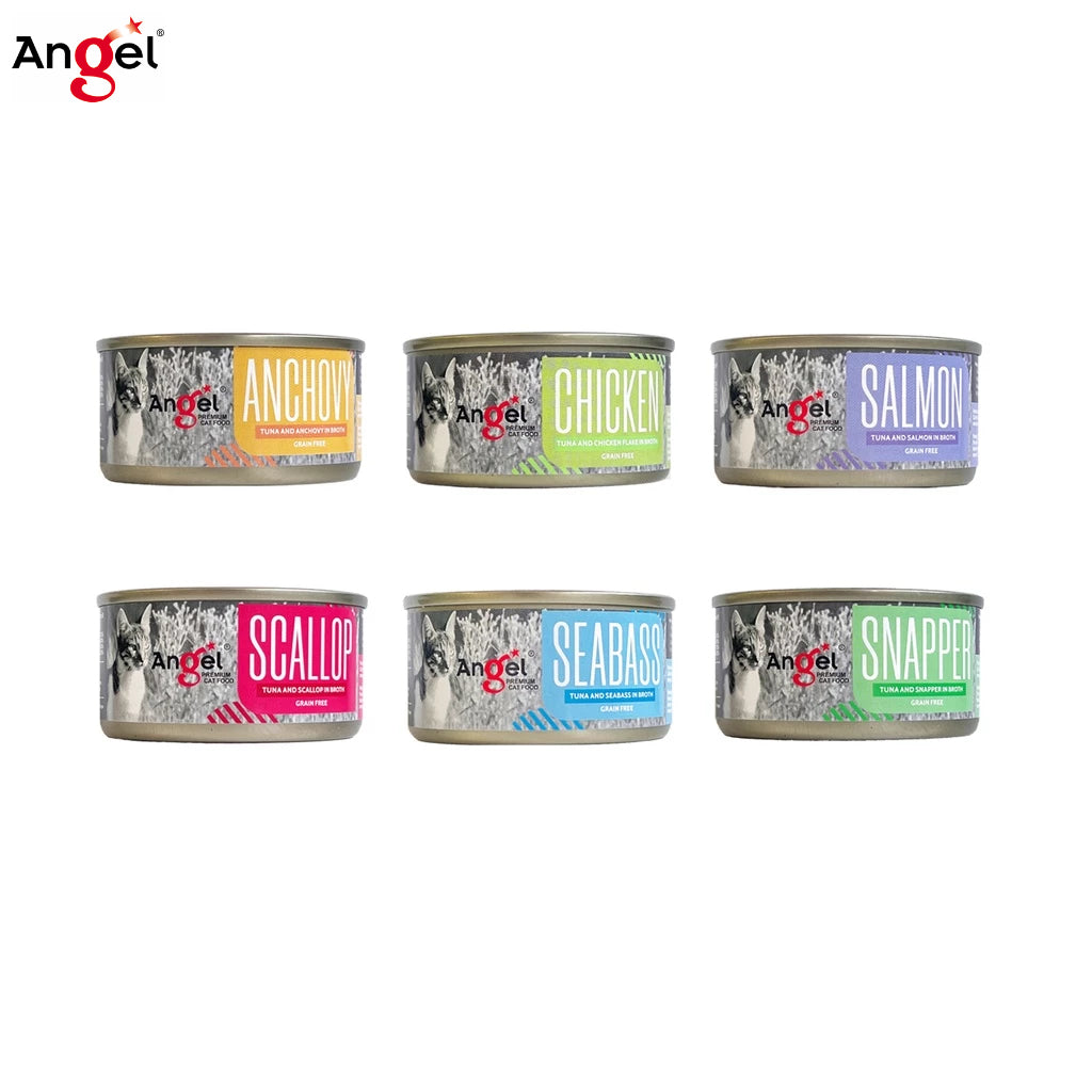Angel Premium Cat canned food in Broth 70g (24cans/ctn)