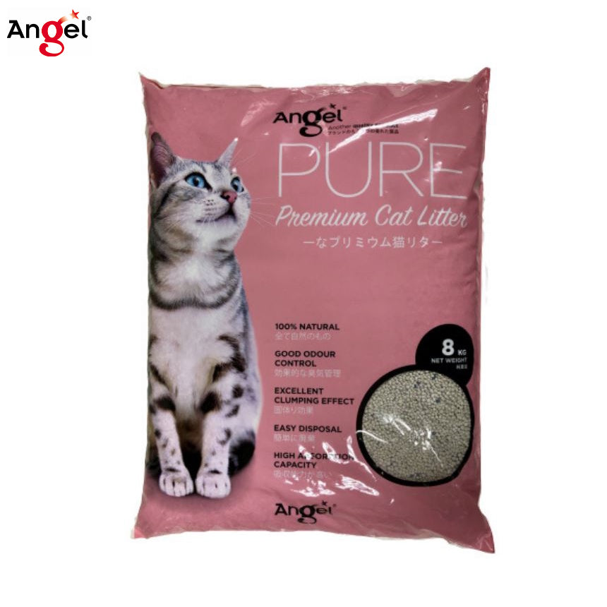 Angel Pure Premium Cat Litter Unscented 8.0kg Bundle Package