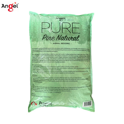 Angel Pine Natural Animal Bedding Cat Litter 15kg x 3packs