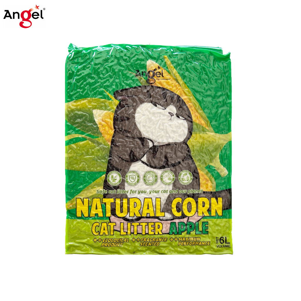 Angel Natural Corn/Tofu Cat Litter 6L(6pkts/ctn)
