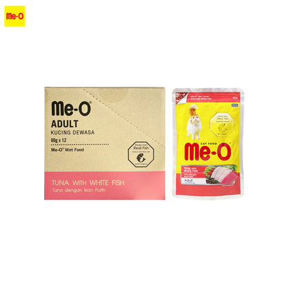 ME-O Cat Wet Pouch for Kitten, Adult and Senior 80g (12pkt/ctn)