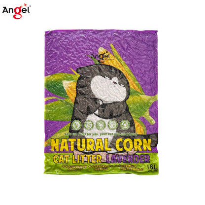 Angel Natural Corn/Tofu Cat Litter 6L(6pkts/ctn)